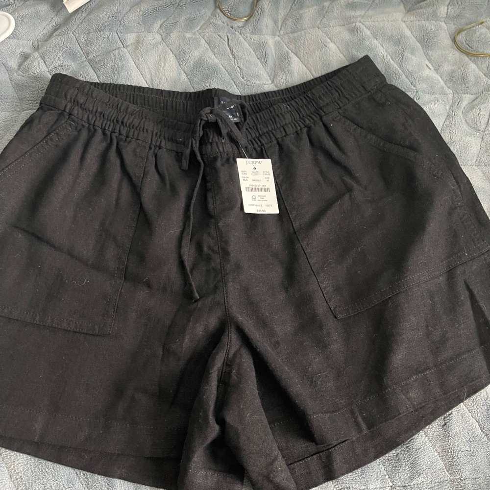 JCrew linen shorts sz M NWT